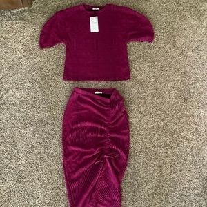 Set of shirt and skirt